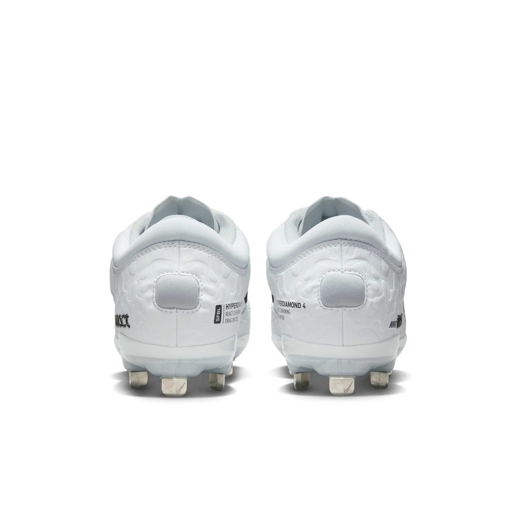 [CZ5917-102] WOMENS NIKE HYPERDIAMOND 4 ELITE 'WHITE BLACK'