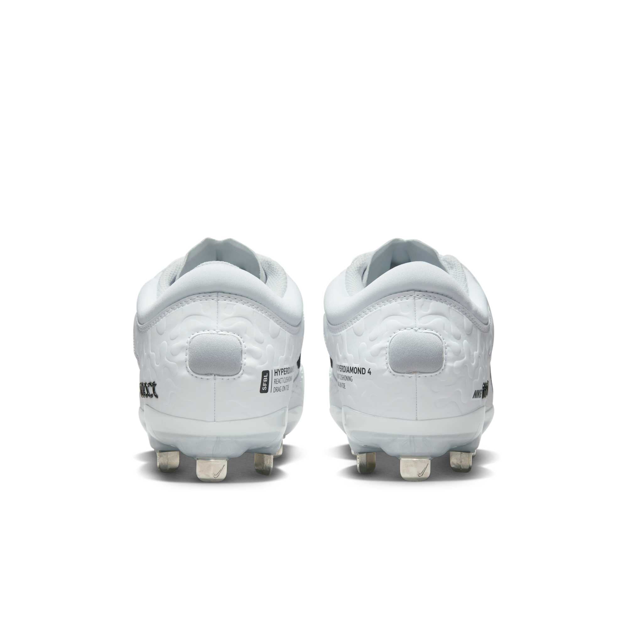 [CZ5917-102] WOMENS NIKE HYPERDIAMOND 4 ELITE 'WHITE BLACK'