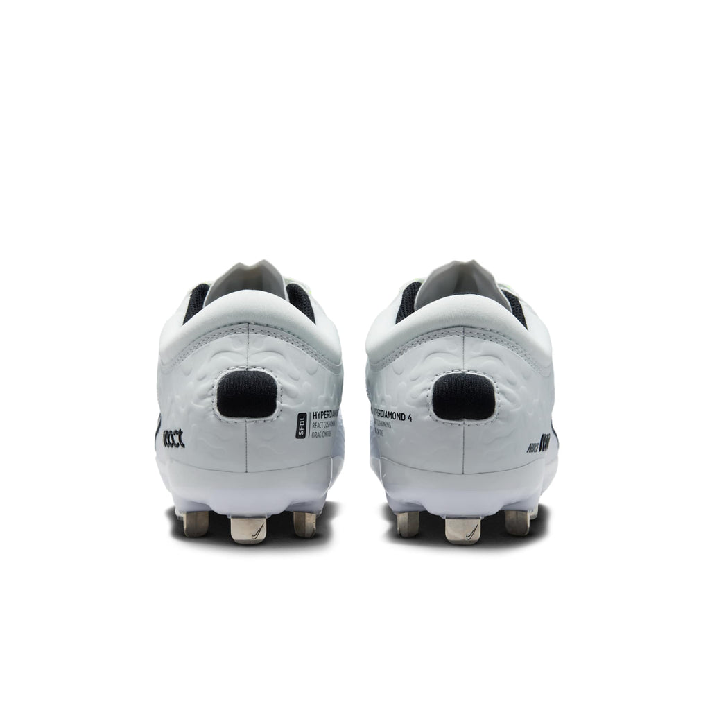 [CZ5917-103] WOMENS NIKE HYPERDIAMOND 4 ELITE 'WHITE BLACK VOLT'