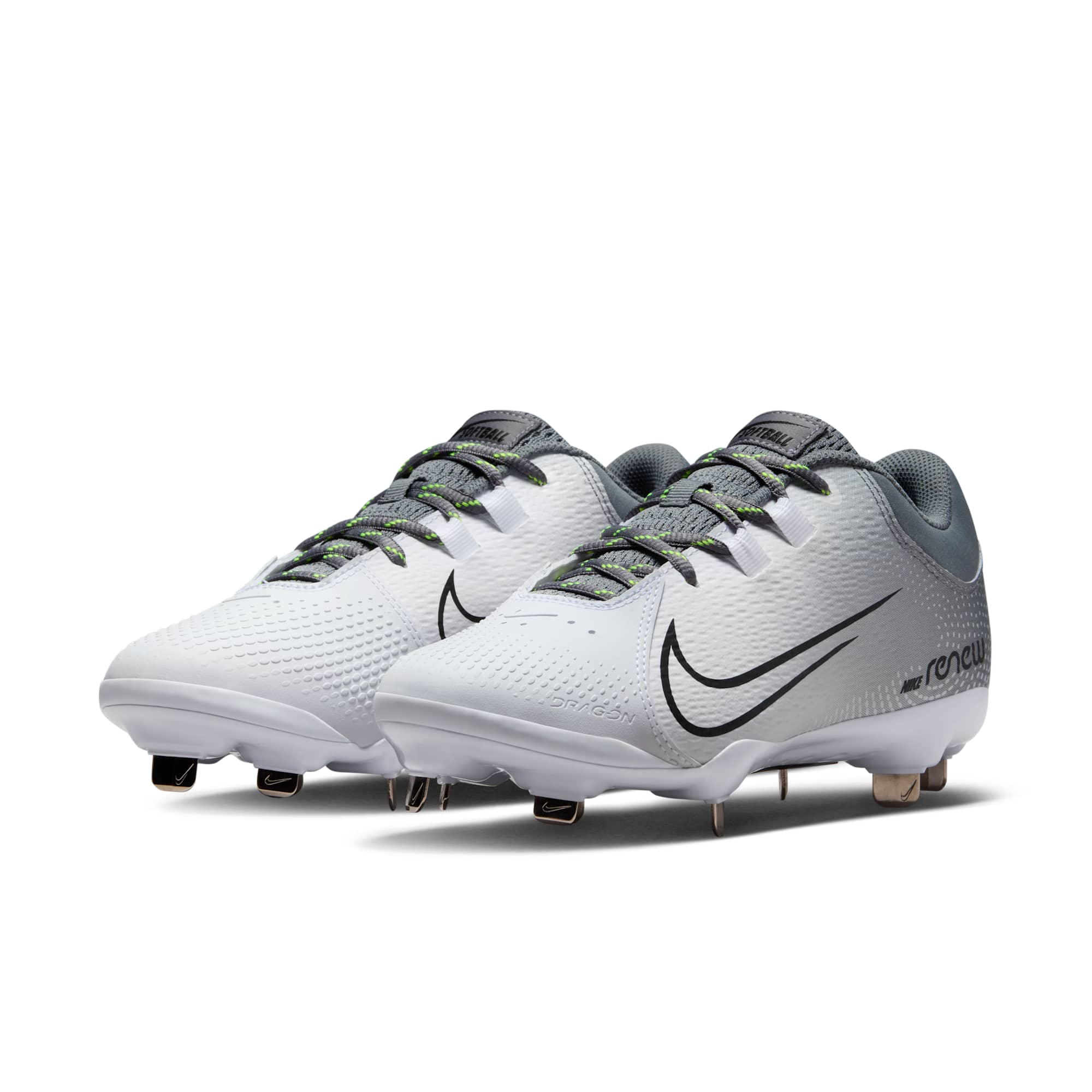 [CZ5920-002] WOMENS NIKE HYPERDIAMOND 4 PRO 'COOL GREY VOLT'