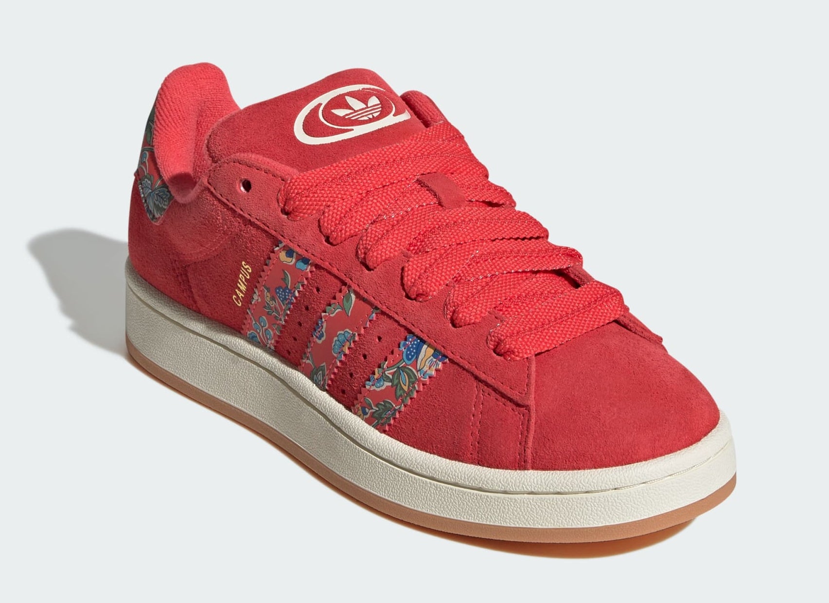 [JS1330] WOMENS ADIDAS CAMPUS 00S 'LIBERTY LONDON SEMI LUCID RED'