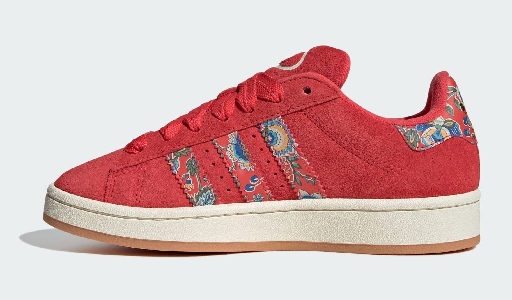 [JS1330] WOMENS ADIDAS CAMPUS 00S 'LIBERTY LONDON SEMI LUCID RED'