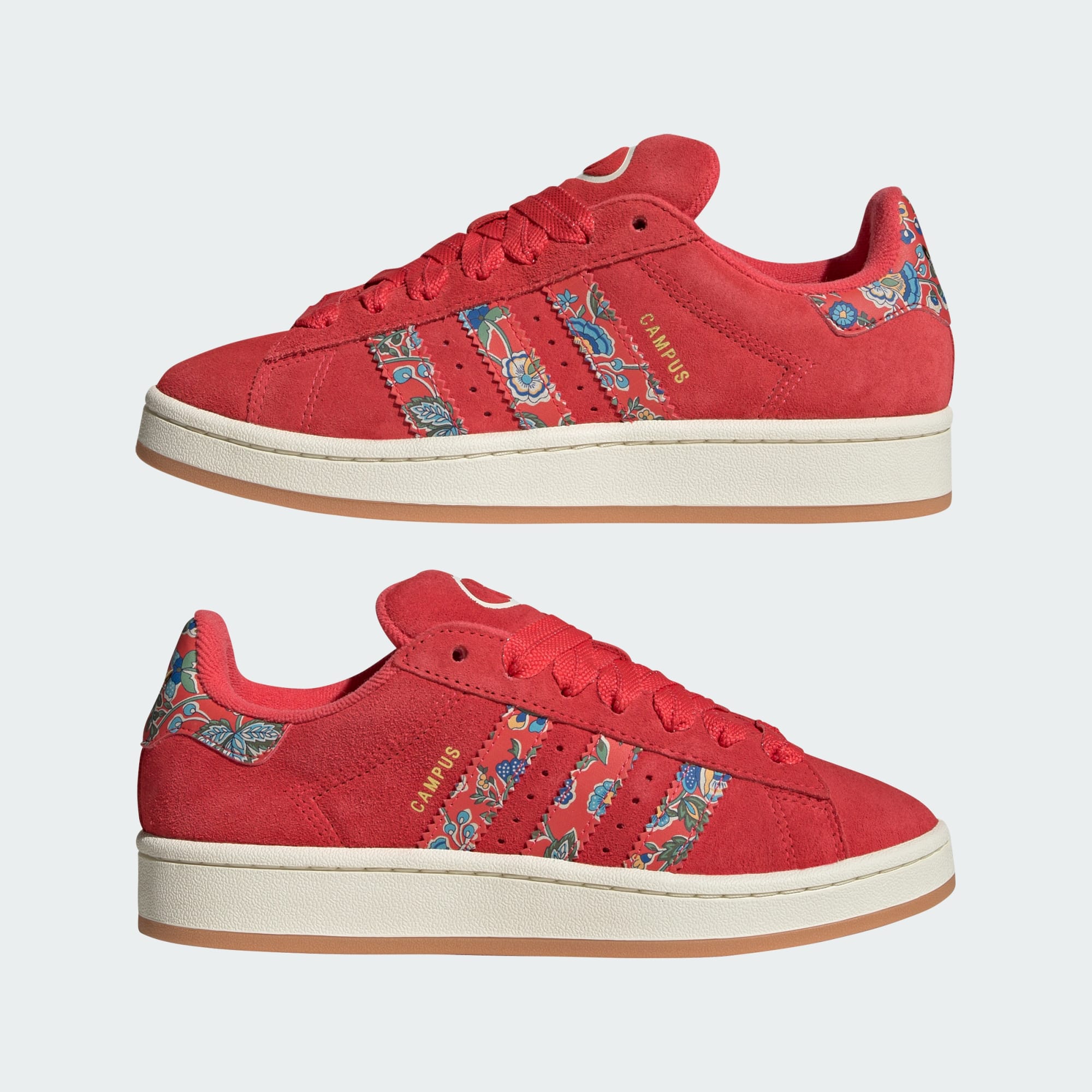 [JS1330] WOMENS ADIDAS CAMPUS 00S 'LIBERTY LONDON SEMI LUCID RED'