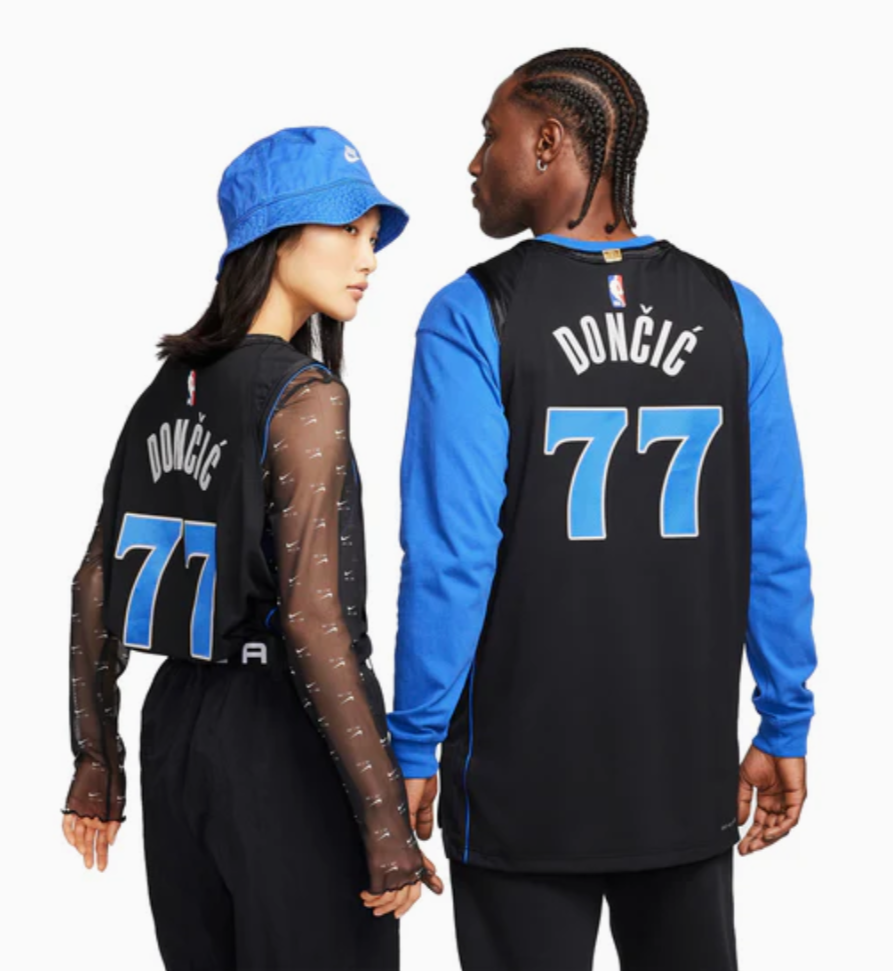 [DX8756-010] MENS NIKE NBA MAVERICKS 23/24 CITY EDITION JERSEY 'DONCIC' #77