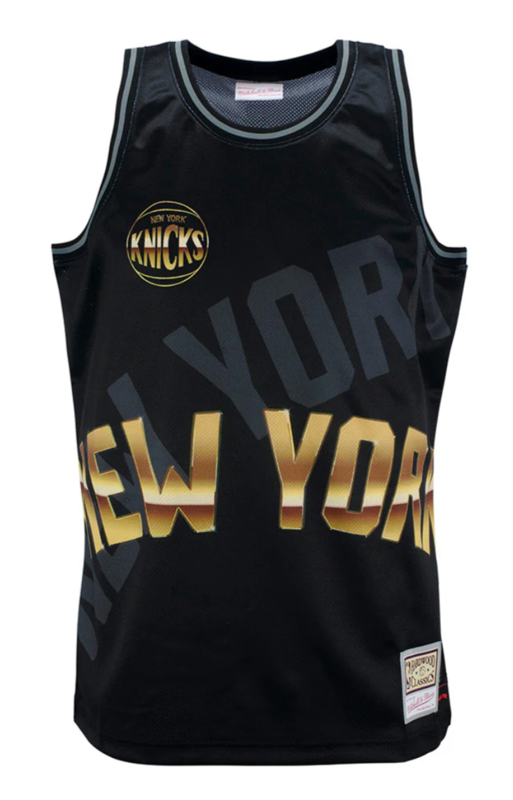 [TMTK1258-NYKYYPPPBLCK] MENS MITCHELL & NESS BIG FACE 4.0 FASHION TANK KNICKS