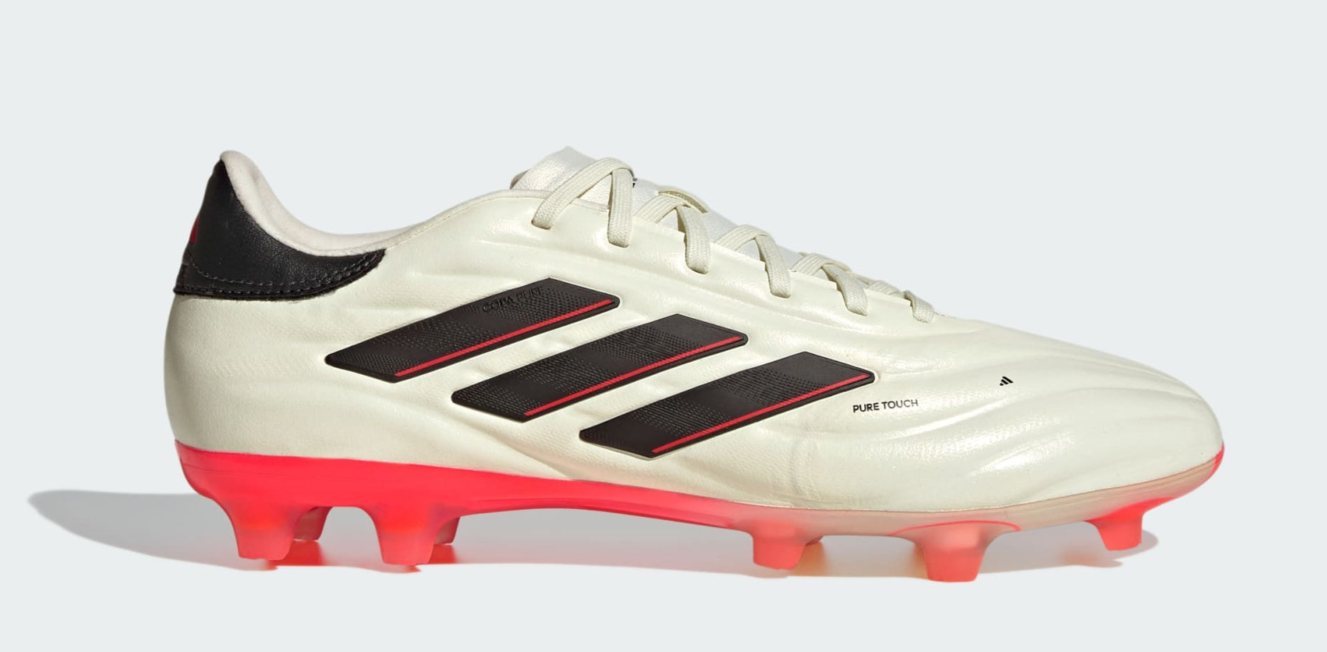 [IE4979] MENS ADIDAS COPA PURE II PRO FG 'IVORY CORE BLACK SOLAR RED'