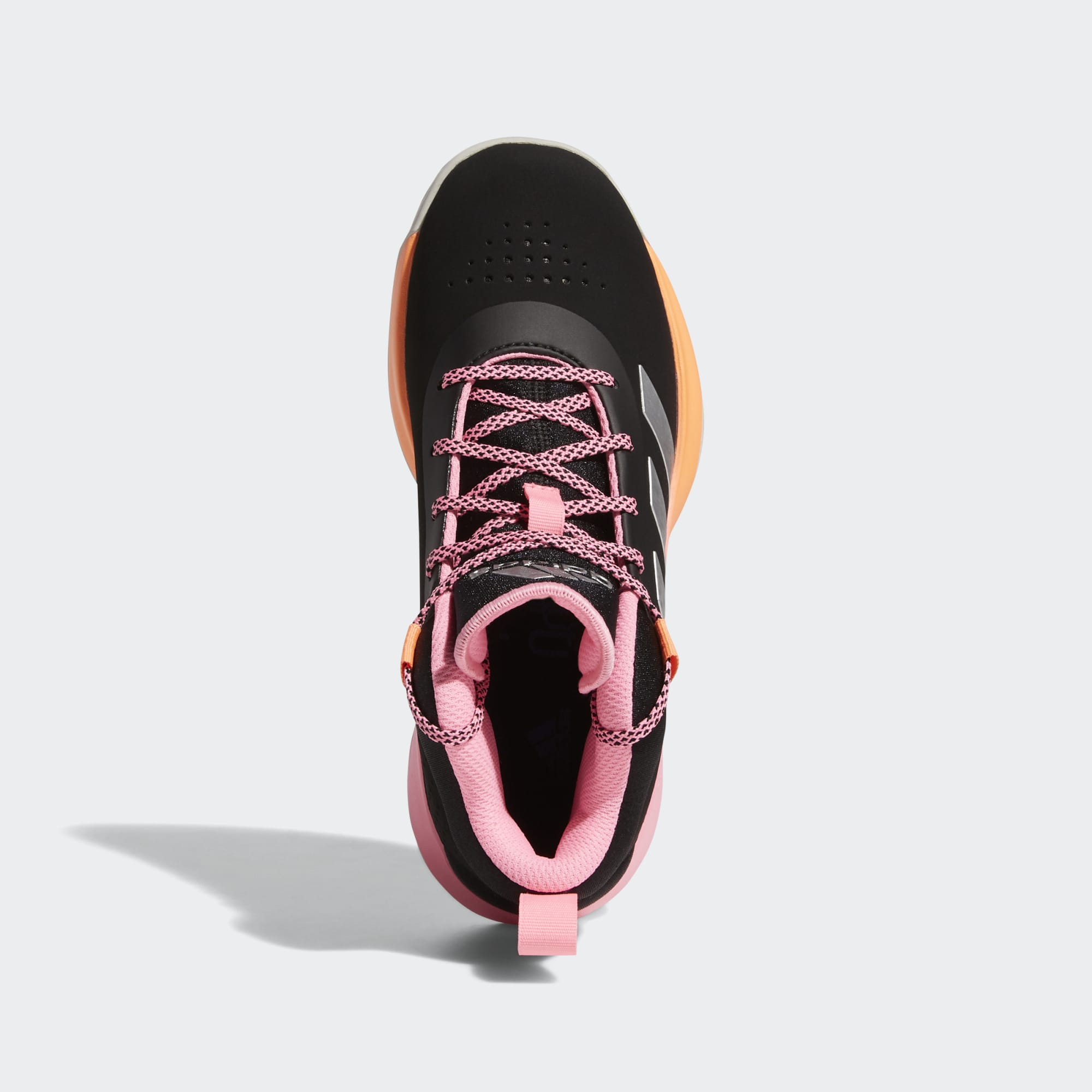 [GX4793] YOUTH ADIDAS CROSS 'EM UP 5 WIDE (GS) 'BLACK BEAM PINK'