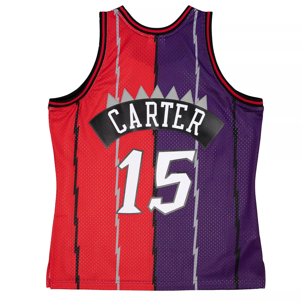 MITCHELL & NESS NBA SPLIT SWINGMAN JERSEY TORONTO RAPTORS 1998 VINCE CARTER