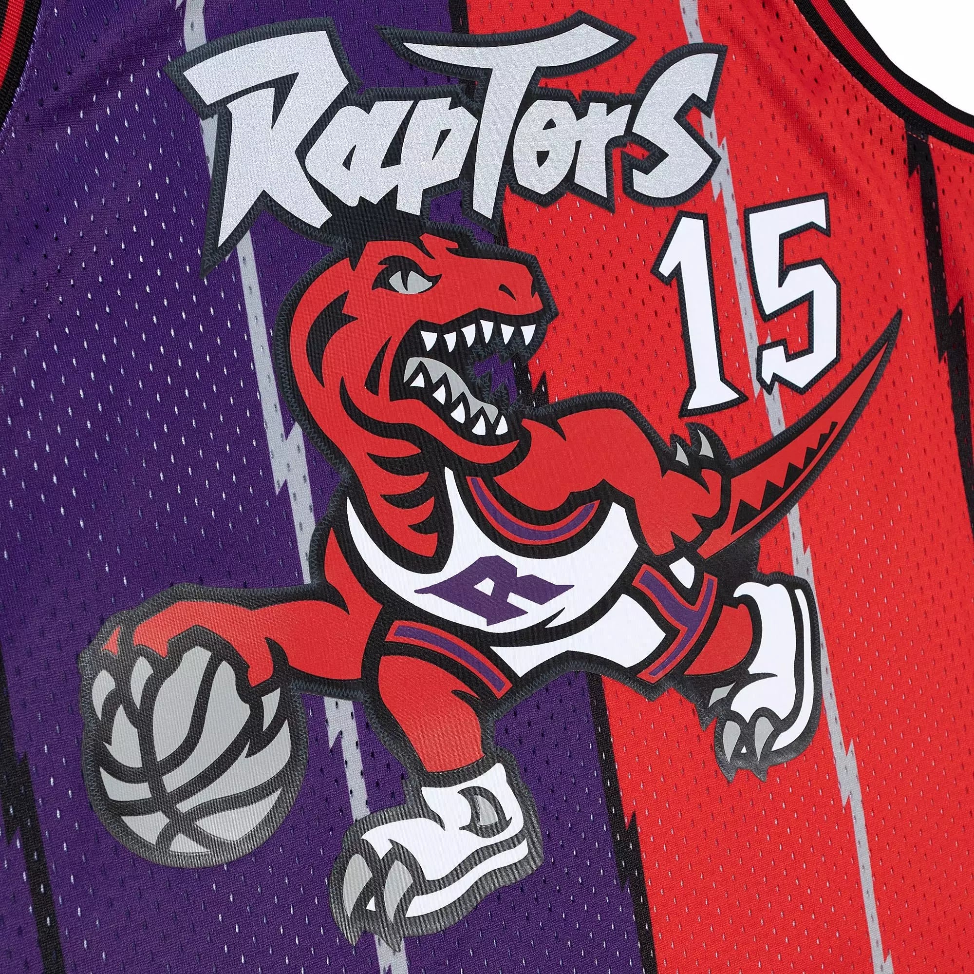 MITCHELL & NESS NBA SPLIT SWINGMAN JERSEY TORONTO RAPTORS 1998 VINCE CARTER