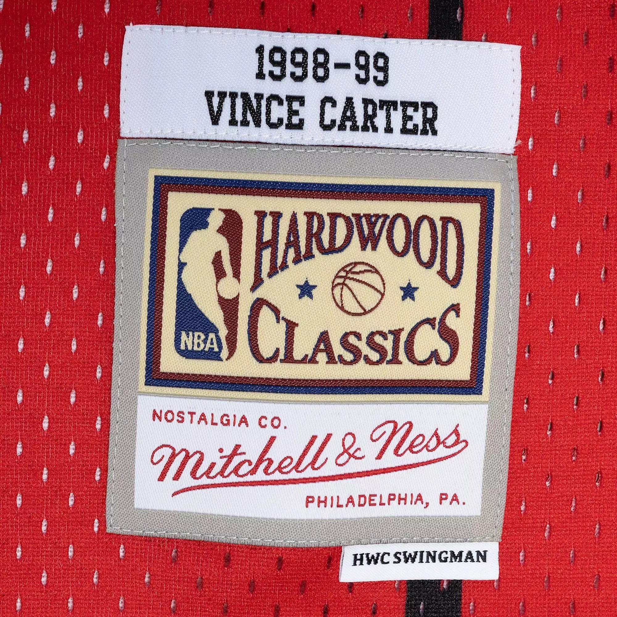 MITCHELL & NESS NBA SPLIT SWINGMAN JERSEY TORONTO RAPTORS 1998 VINCE CARTER