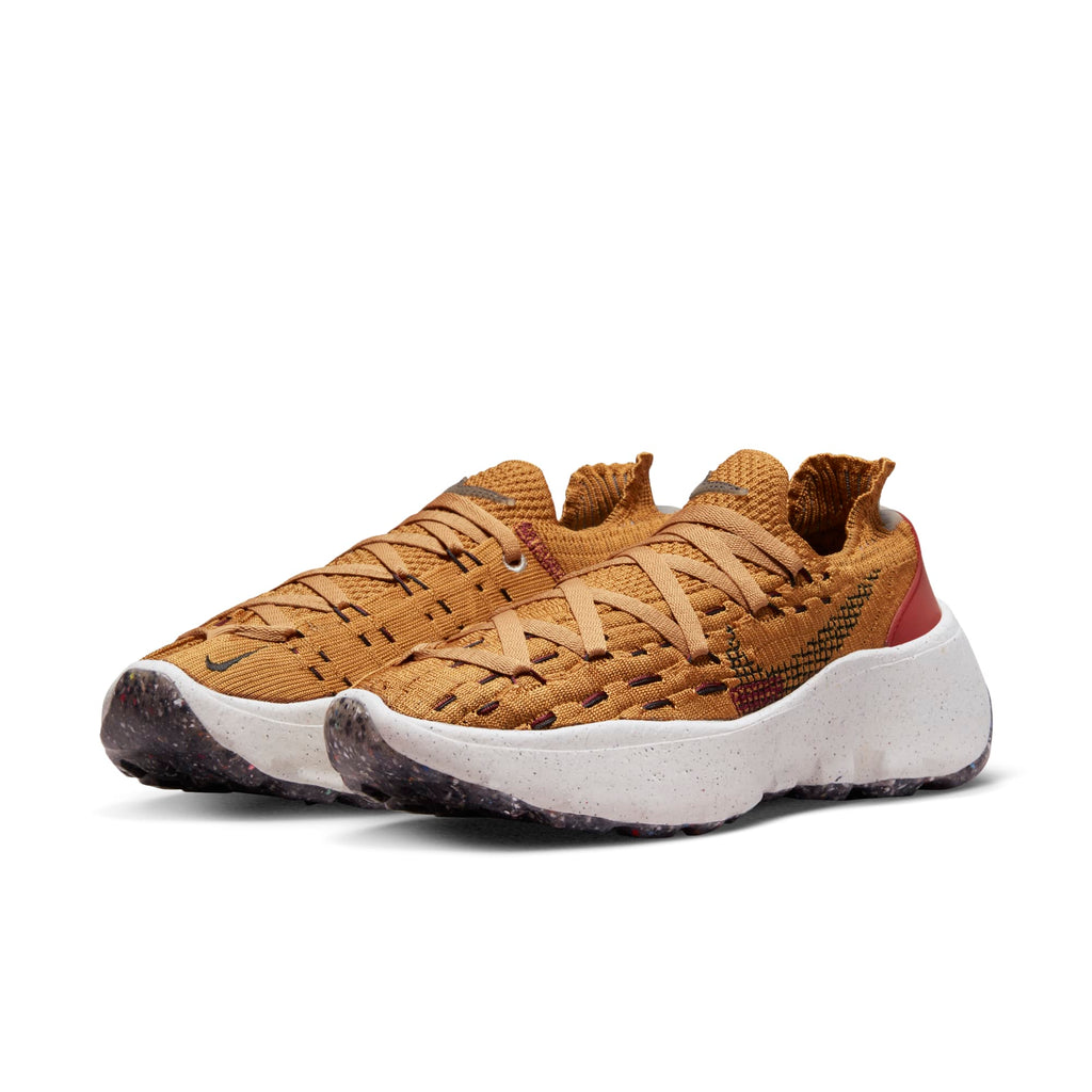[DA2725-701] Womens Nike SPACE HIPPIE 04 'WHEAT DARK BEETROOT'