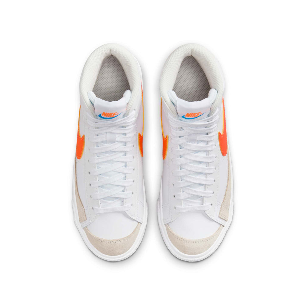 [DA4086-116] GRADE SCHOOL NIKE BLAZER MID 77 'WHITE TOTAL ORANGE' (GS)