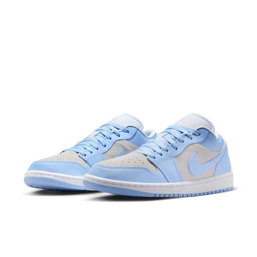 [DC0774-050] Womens Air Jordan RETRO 1 LOW 'FOOTBALL GREY ALUMINUM'