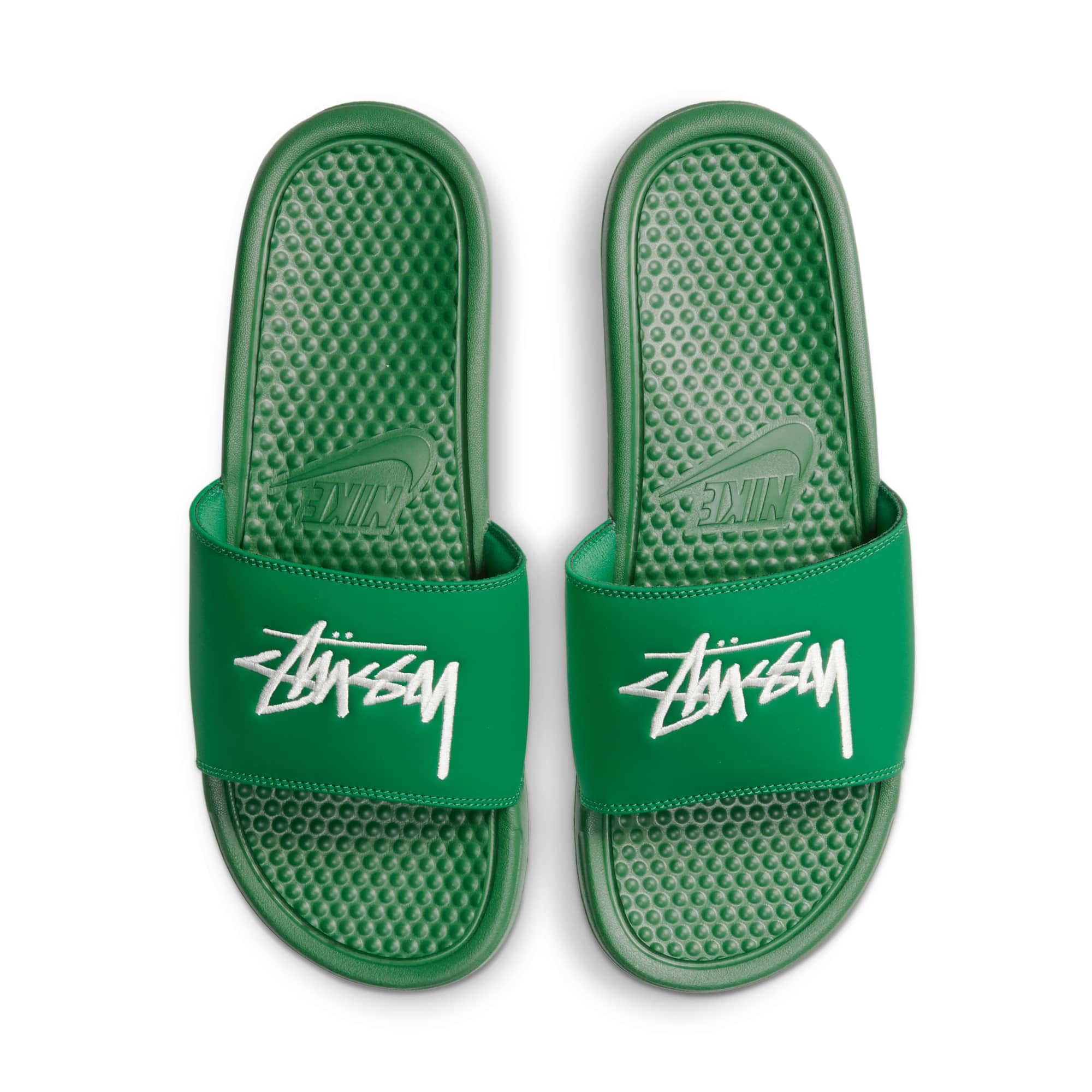 [DC5239-300] MENS NIKE BENASSI SLIDE 'STUSSY PINE GREEN SAIL'