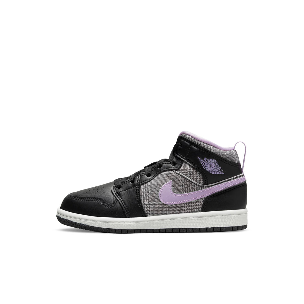[DC7227-015] Preschool Air Jordan Retro 1 MID 'Houndstooth' (PS)