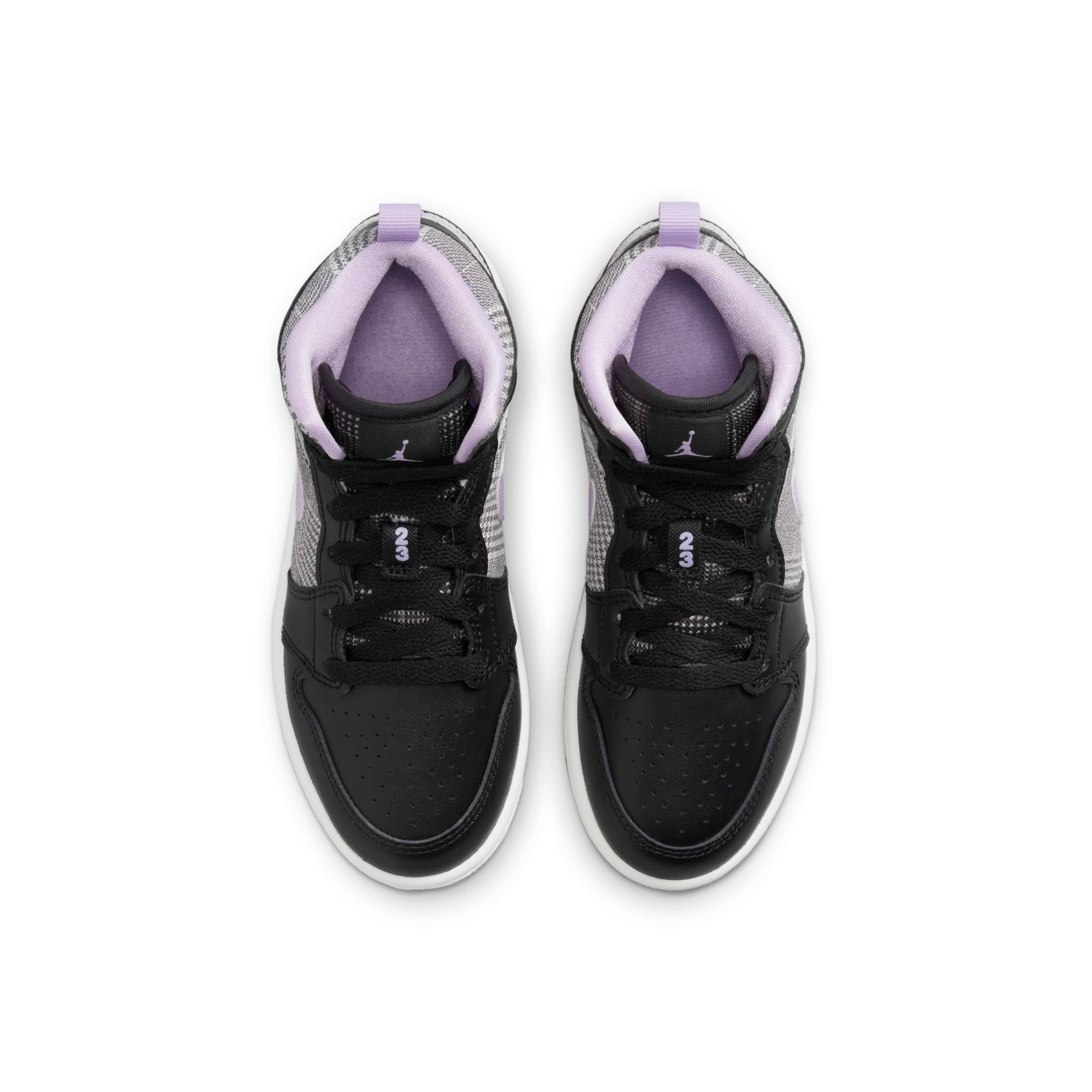 [DC7227-015] Preschool Air Jordan Retro 1 MID 'Houndstooth' (PS)