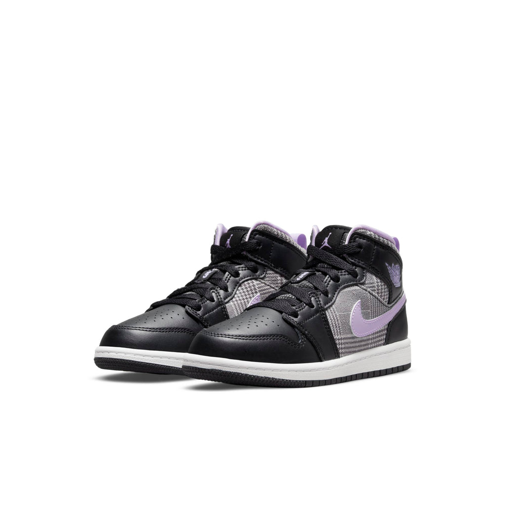[DC7227-015] Preschool Air Jordan Retro 1 MID 'Houndstooth' (PS)