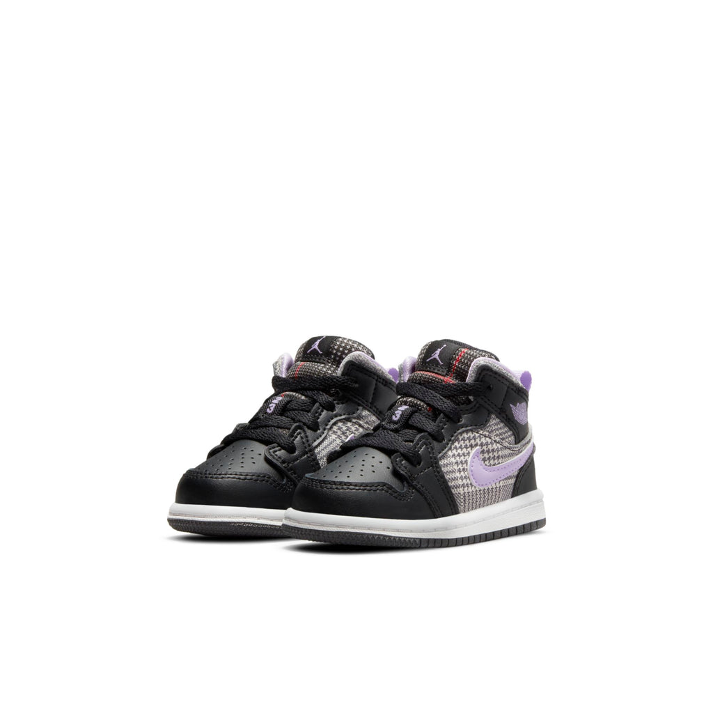 [DC7228-015] Toddlers Air Jordan Retro 1 MID 'Houndstooth' (TD)