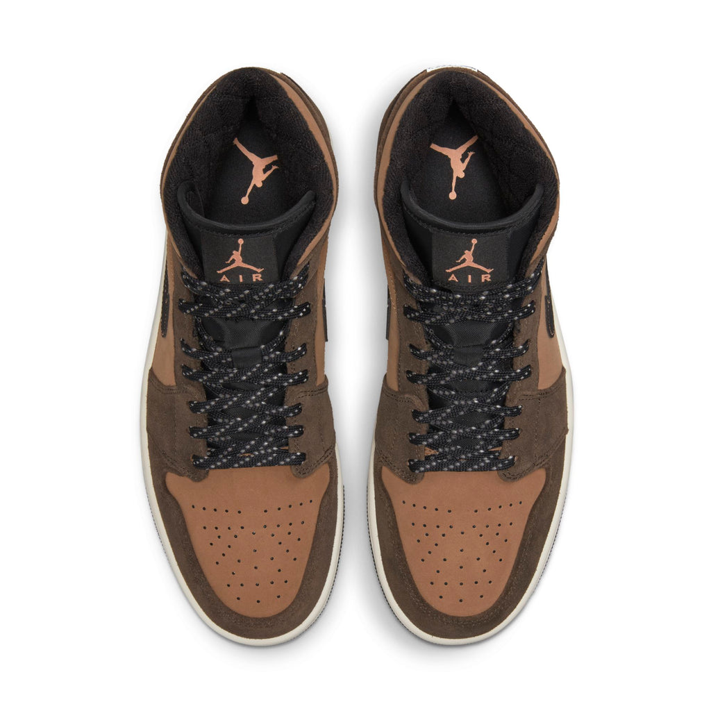 [DC7294-200] Mens Air Jordan Retro 1 Mid SE 'Dark Chocolate'