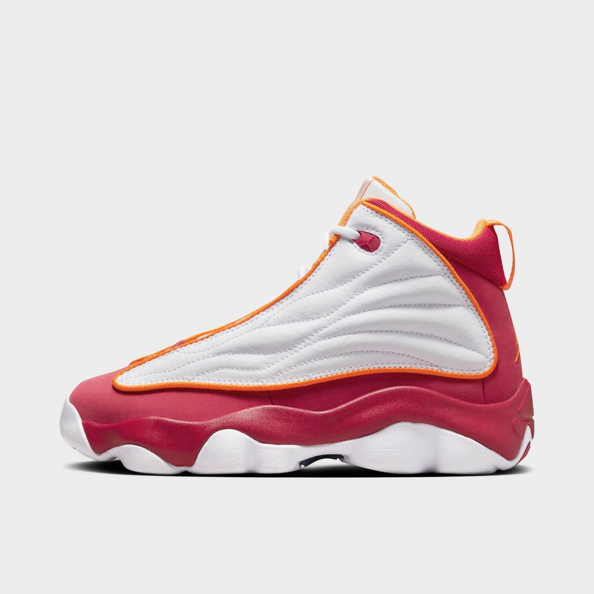 [DC7911-168] GRADE SCHOOL AIR JORDAN PRO STRONG 'WHITE CARDINAL RED VIVID ORANGE'