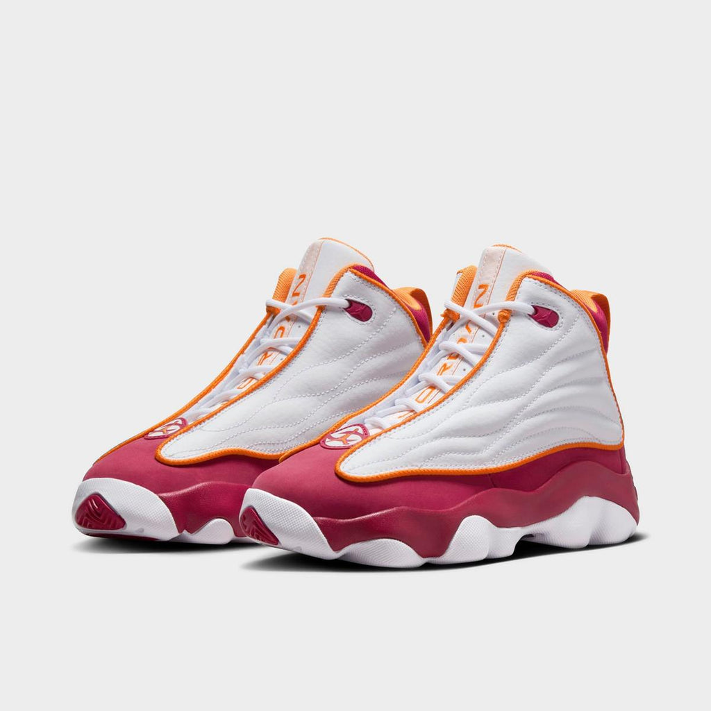 [DC7911-168] GRADE SCHOOL AIR JORDAN PRO STRONG 'WHITE CARDINAL RED VIVID ORANGE'