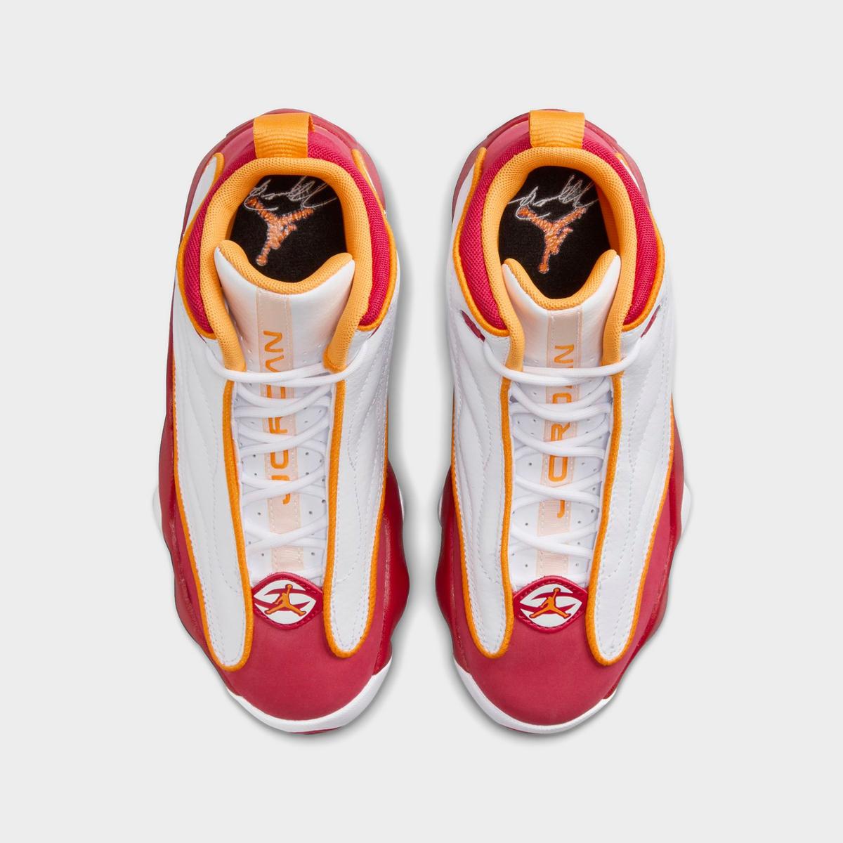 [DC7911-168] GRADE SCHOOL AIR JORDAN PRO STRONG 'WHITE CARDINAL RED VIVID ORANGE'