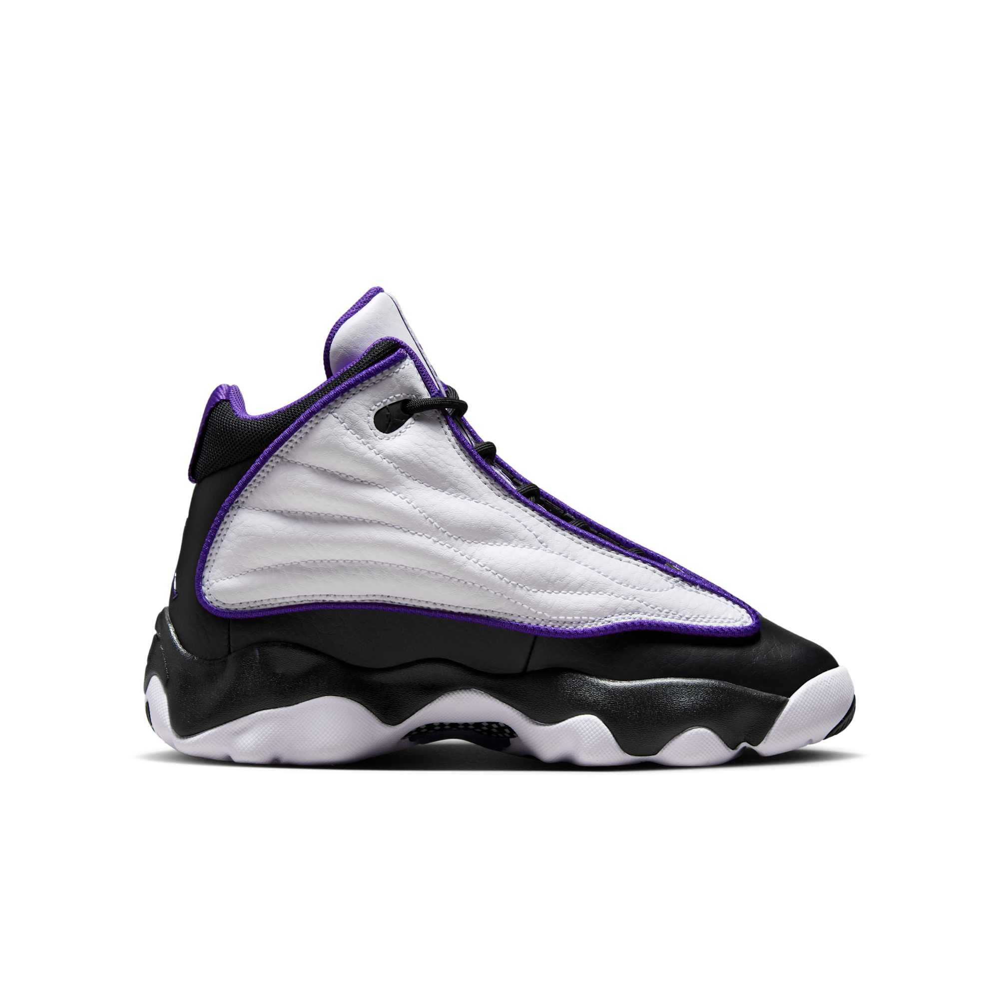 [DC7911-150] GRADE SCHOOL AIR JORDAN PRO STRONG 'WHITE BLACK ELECTRO PURPLE (GS)'