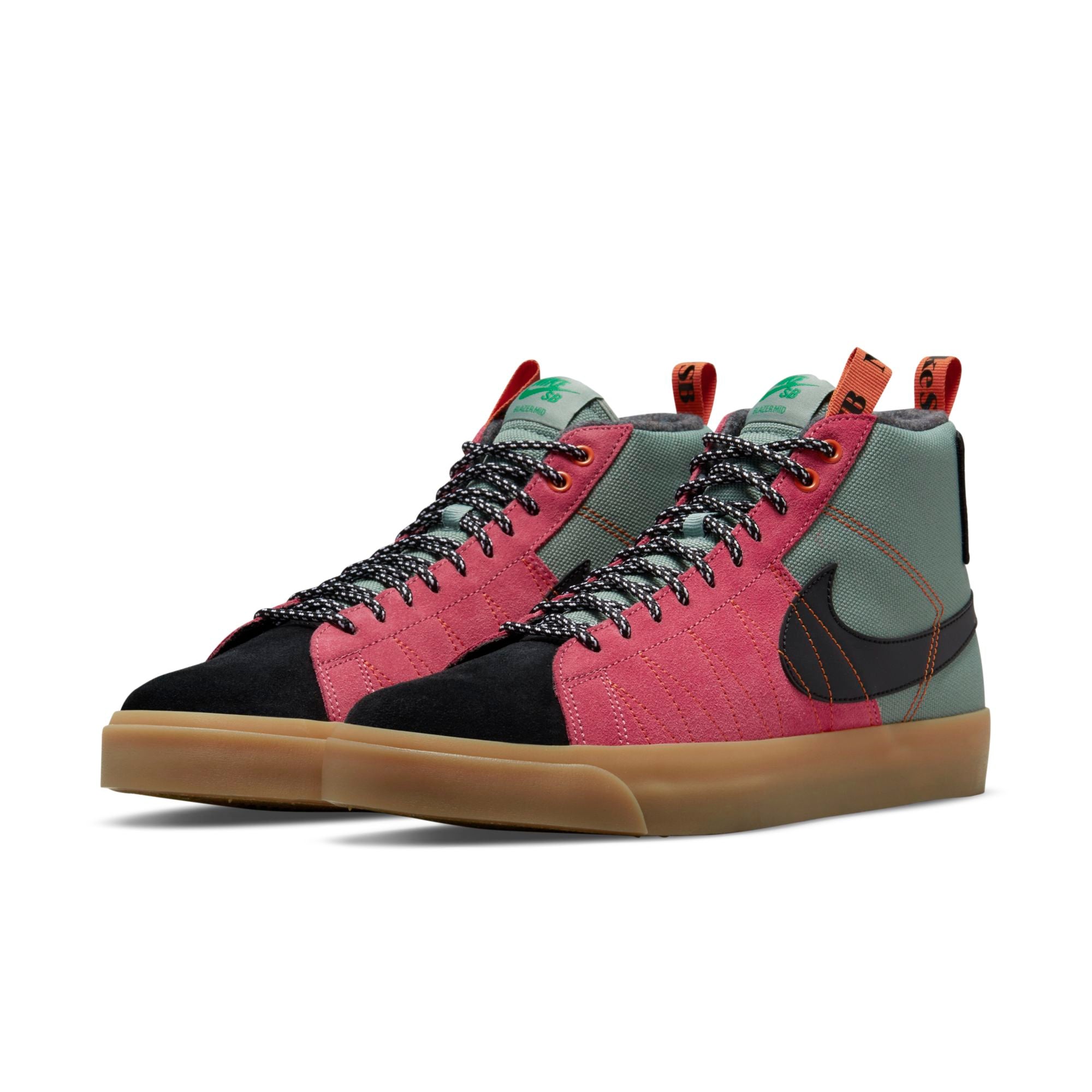 [DC8903-301] Mens Nike SB ZOOM BLAZER MID PRM 'ACCLIMATE COOL GREY YELLOW STRIKE'