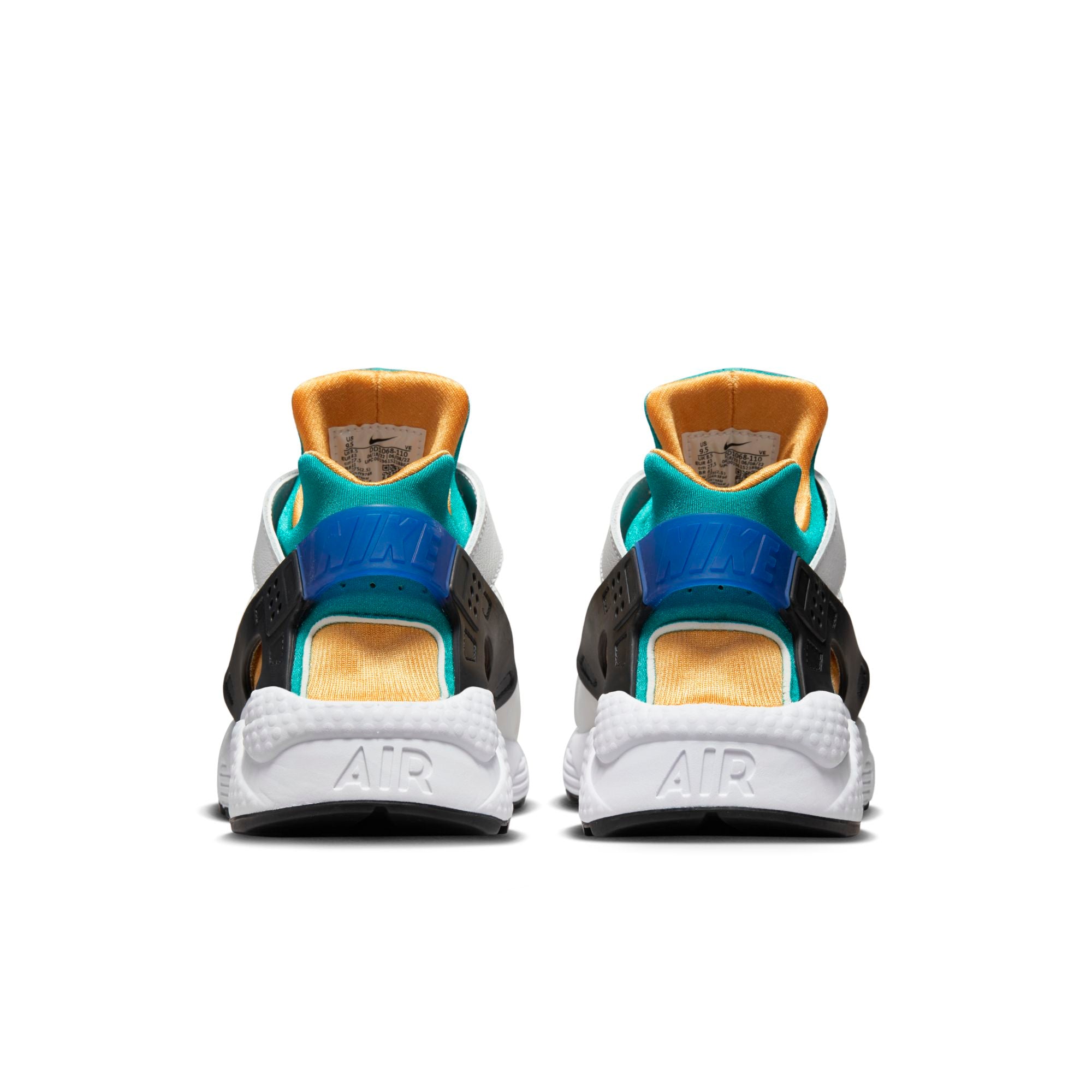 [DD1068-110] Mens Nike AIR HUARACHE 'WHITE BLUE EMERALD RESIN'