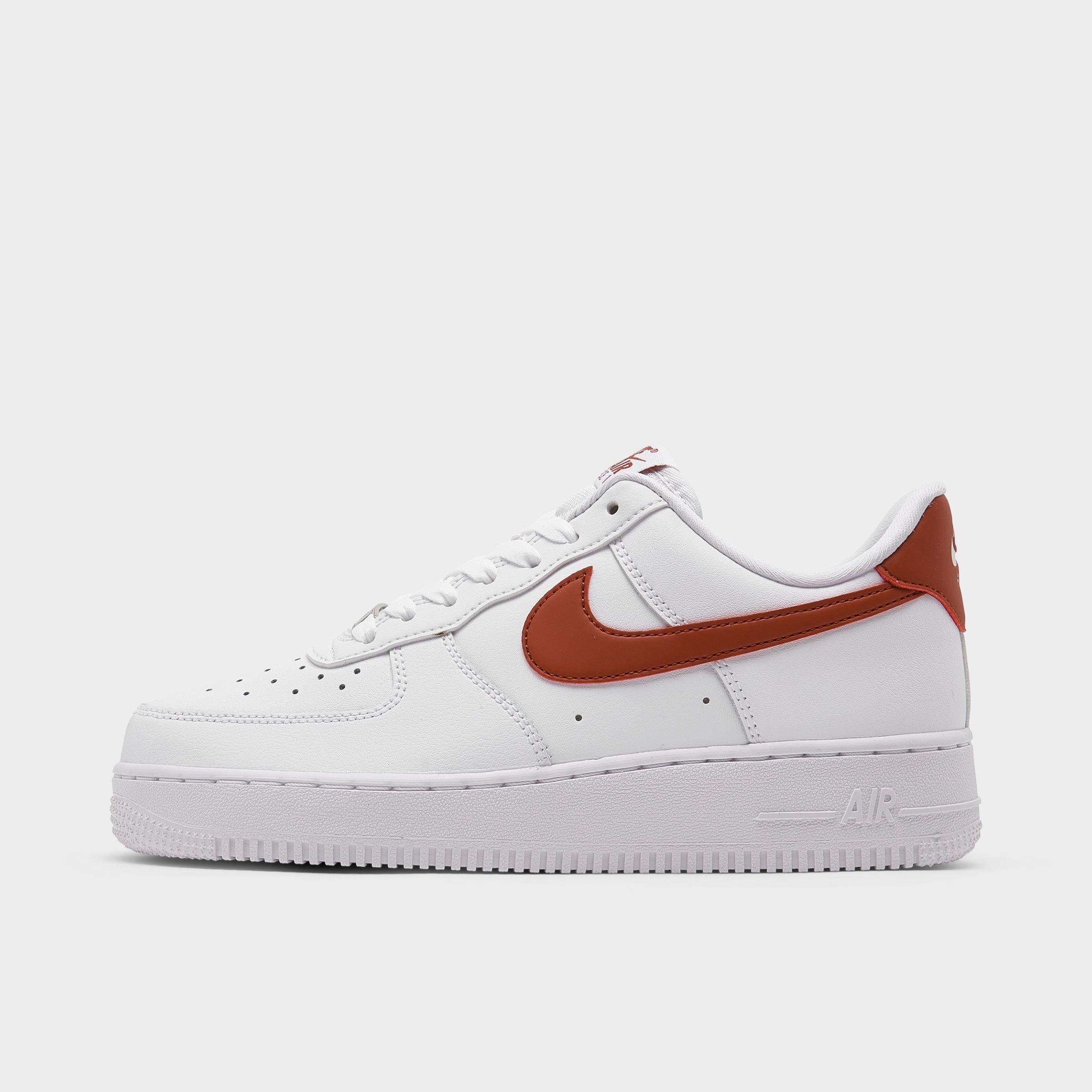 [DD8959-115] WOMENS NIKE AIR FORCE 1 LOW '07 'WHITE RUGGED ORANGE'