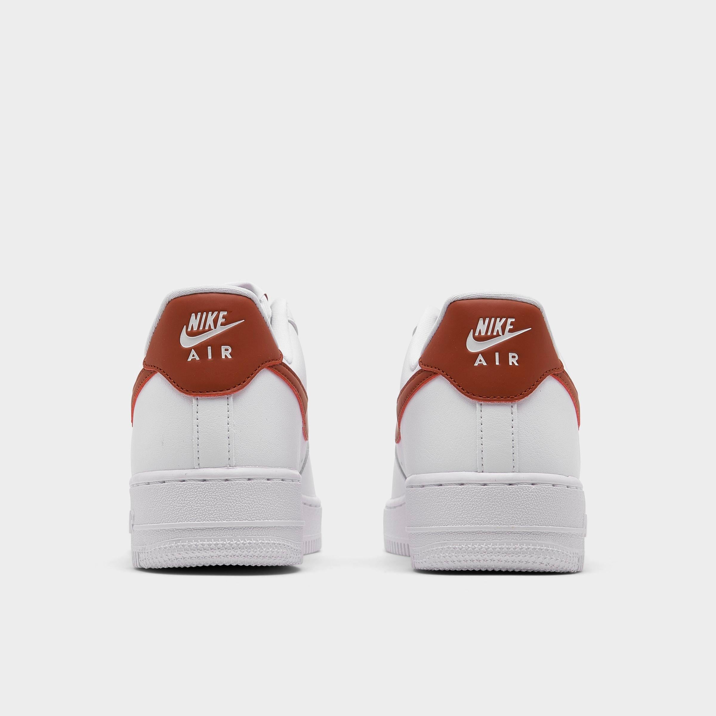 [DD8959-115] WOMENS NIKE AIR FORCE 1 LOW '07 'WHITE RUGGED ORANGE'