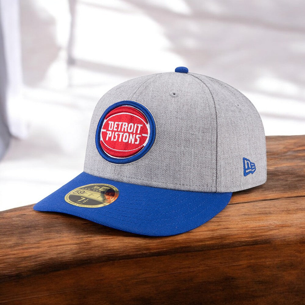 [70387792] Mens New Era NBA Low Profile Authentic 5950 59Fifty - Detroit Pistons