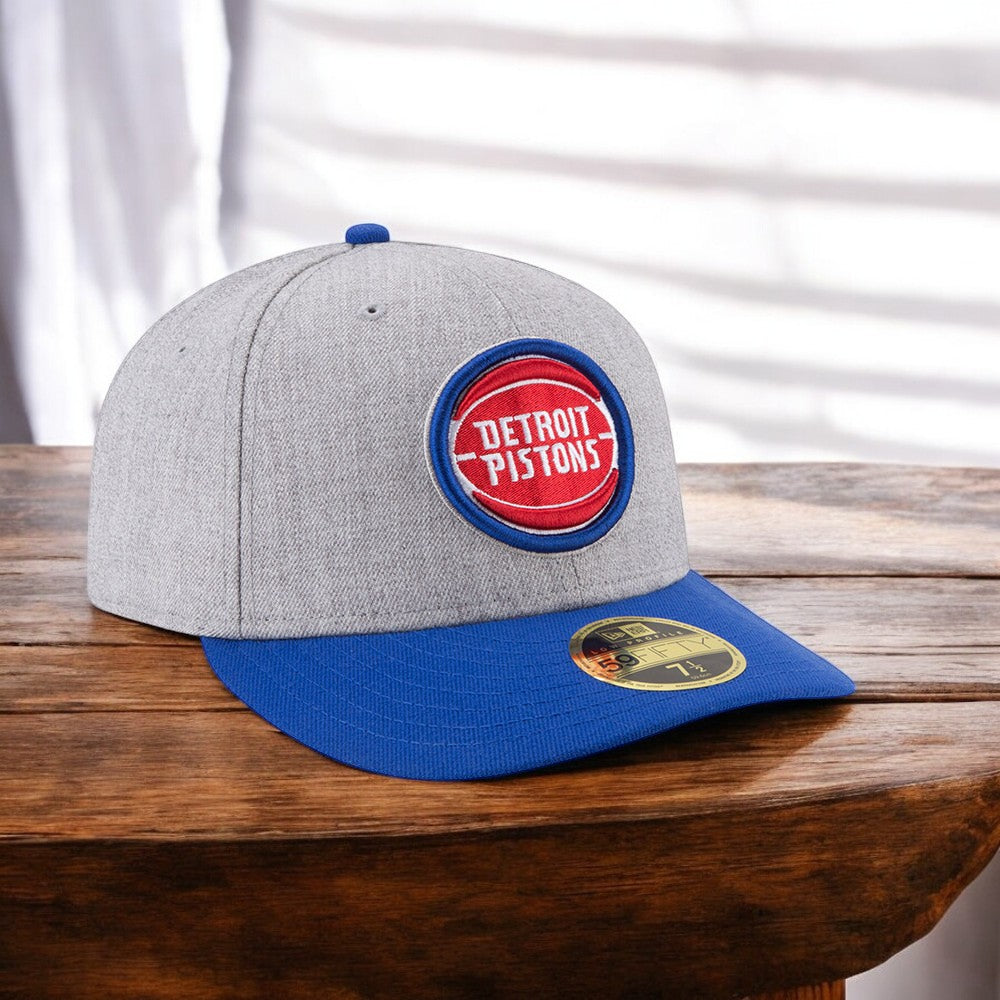 [70387792] Mens New Era NBA Low Profile Authentic 5950 59Fifty - Detroit Pistons