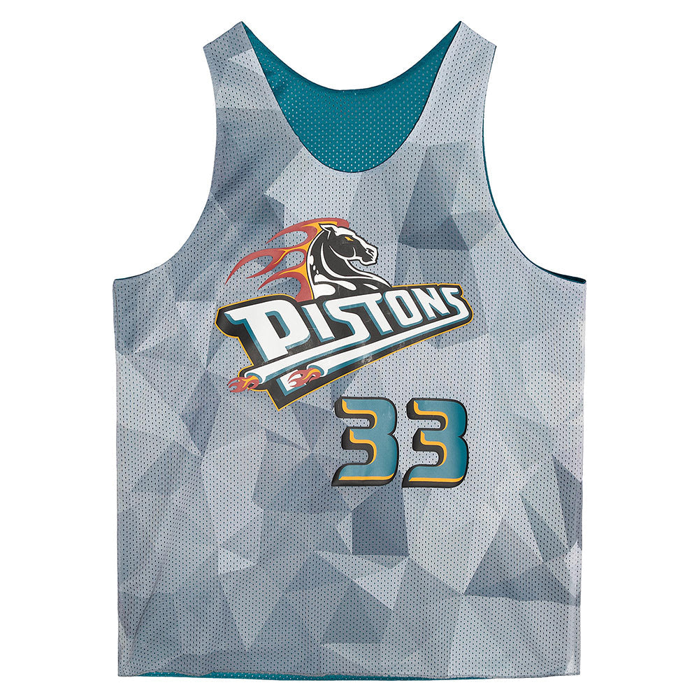 MENS MITCHELL & NESS REVERSIBLE MESH TANK PISTONS GRANT HILL