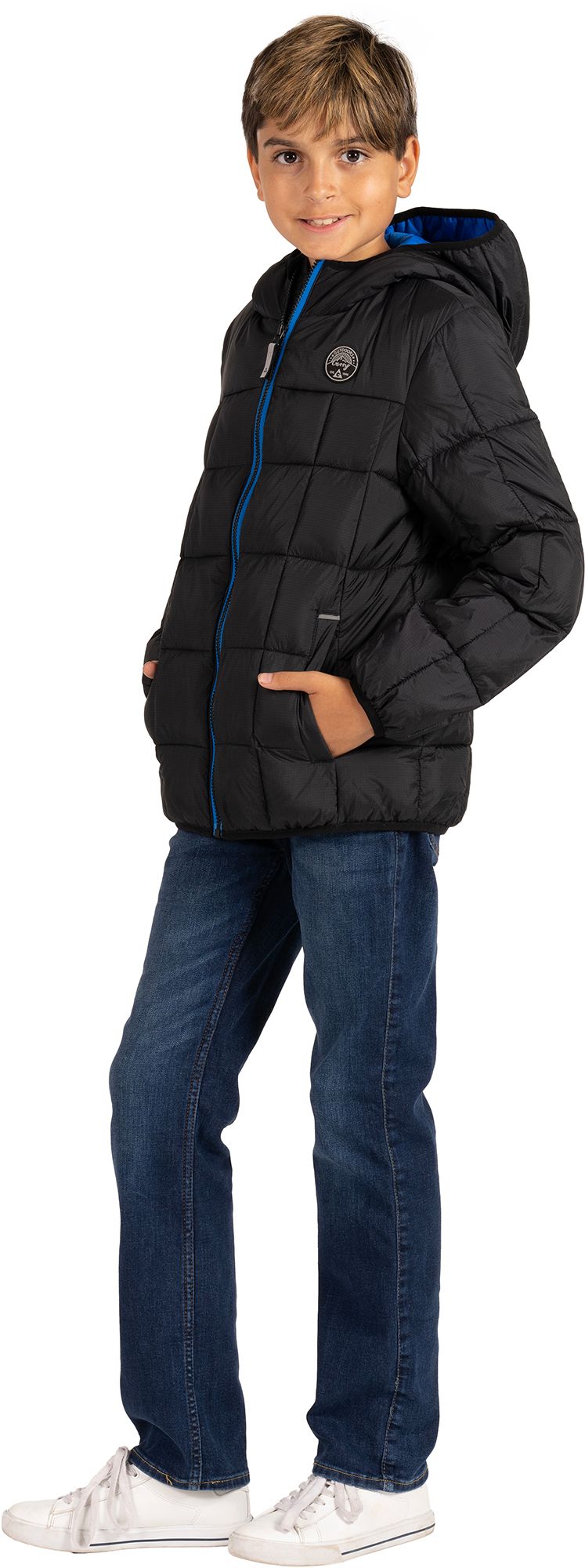 [DG51223-001] YOUTH GERRY TORQUE PUFFER JACKET FULL-ZIP LIGHTWEIGHT