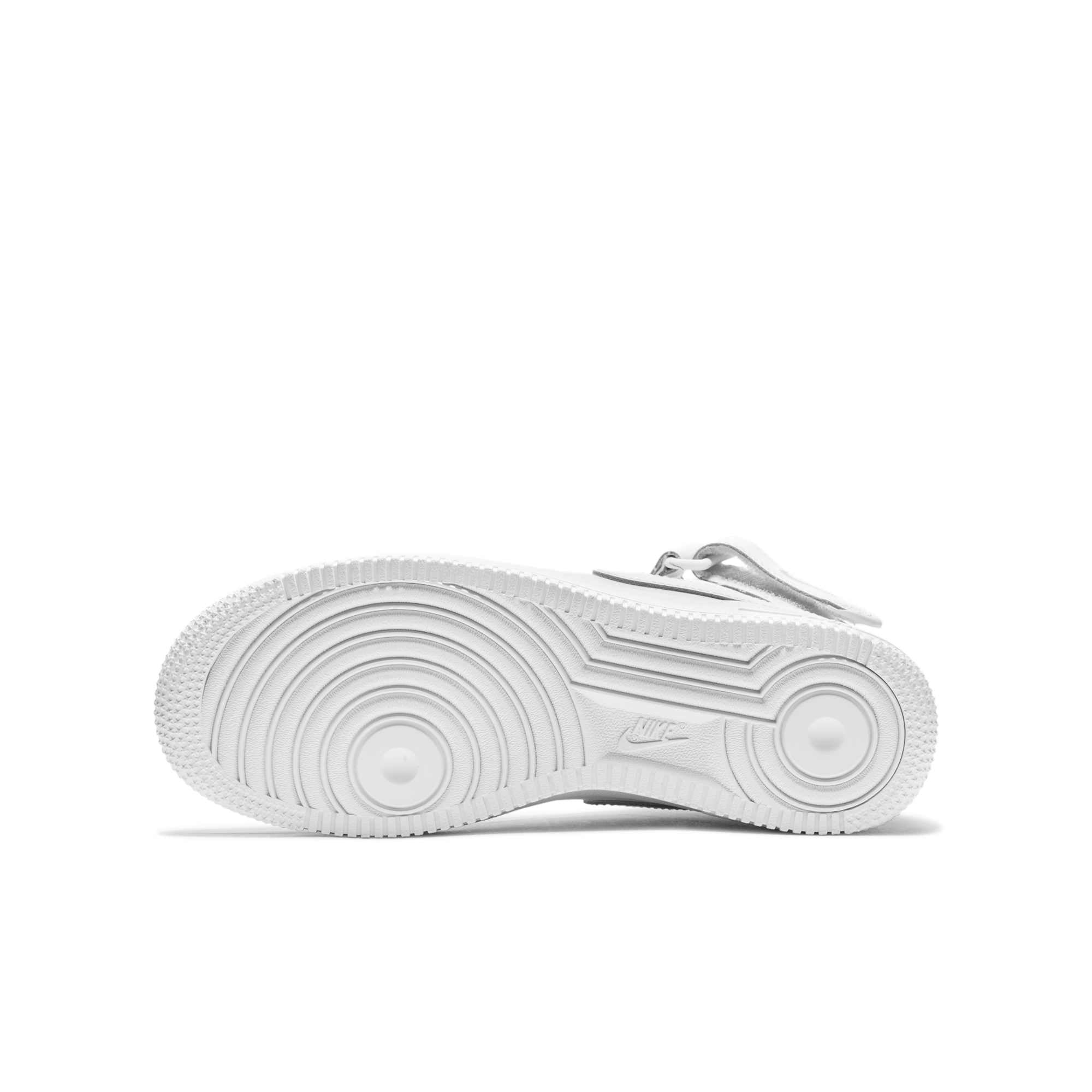 [DH2933-111] Grade School Nike AIR FORCE 1 MID LE 'TRIPLE WHITE (GS)'