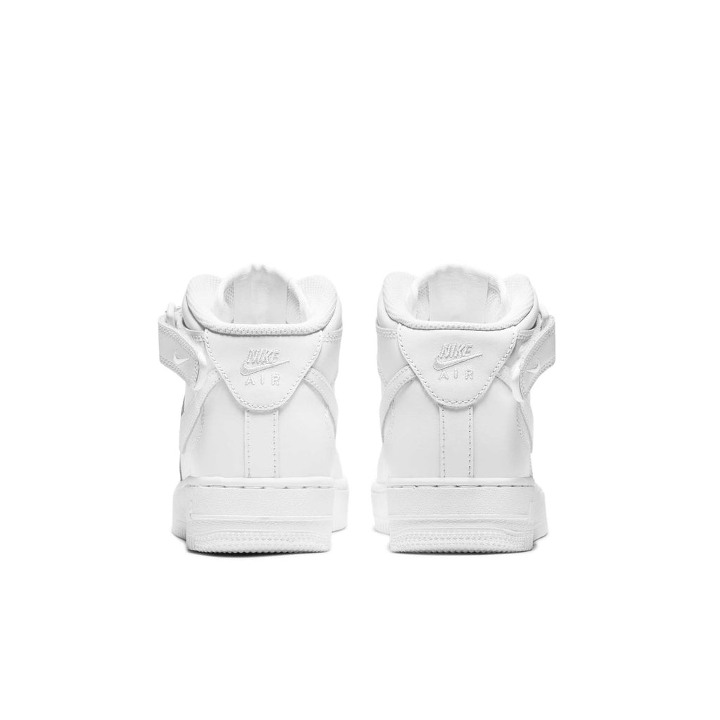 [DH2933-111] Grade School Nike AIR FORCE 1 MID LE 'TRIPLE WHITE (GS)'