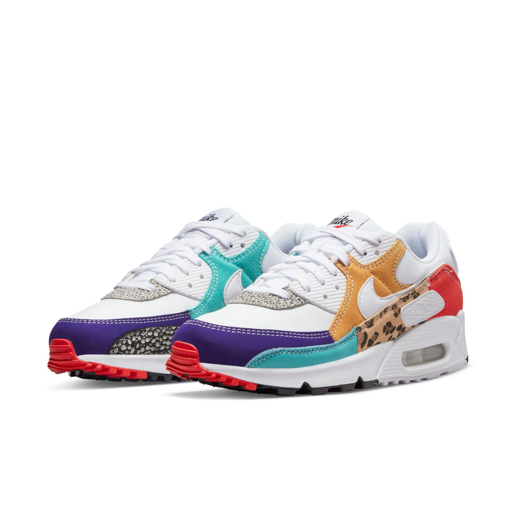 [DH5075-100] Womens Nike AIR MAX 90 SE 'ANIMAL WHITE'