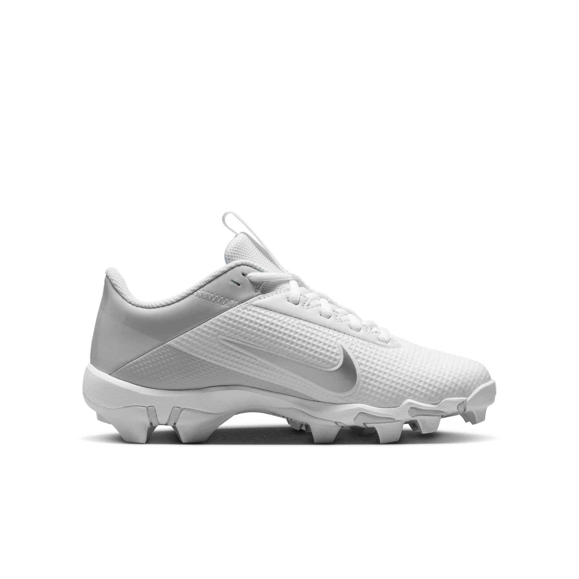 [DH5089-100] GRADE SCHOOL NIKE VAPOR EDGE SHARK 2 GS 'WHITE METALLIC SILVER'