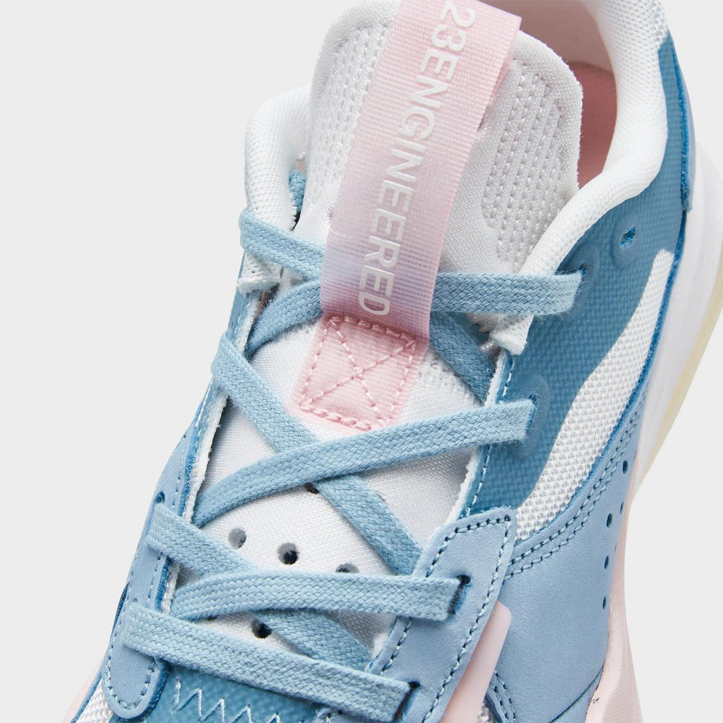 [DH7381-146] WOMENS AIR JORDAN AIR 200E 'SUMMIT WHITE WORN BLUE ATMOSPHERE'