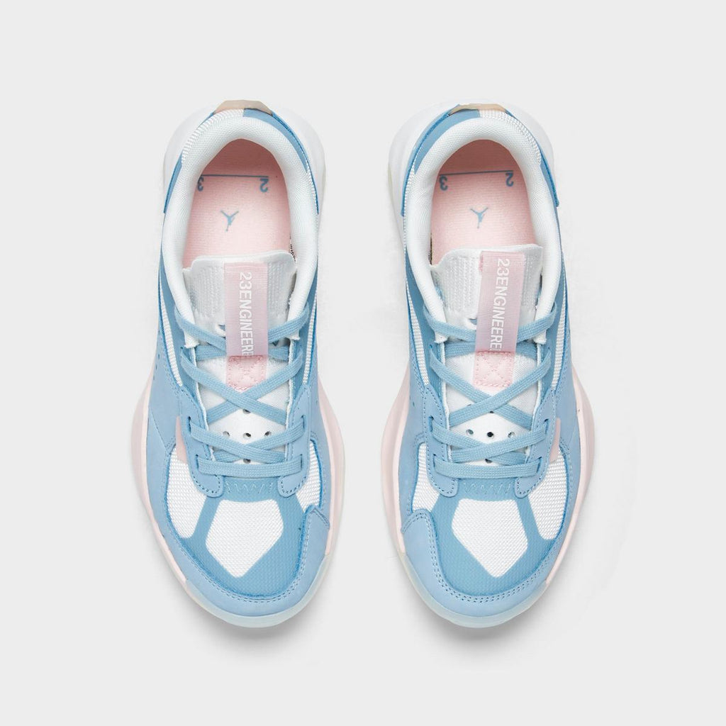 [DH7381-146] WOMENS AIR JORDAN AIR 200E 'SUMMIT WHITE WORN BLUE ATMOSPHERE'