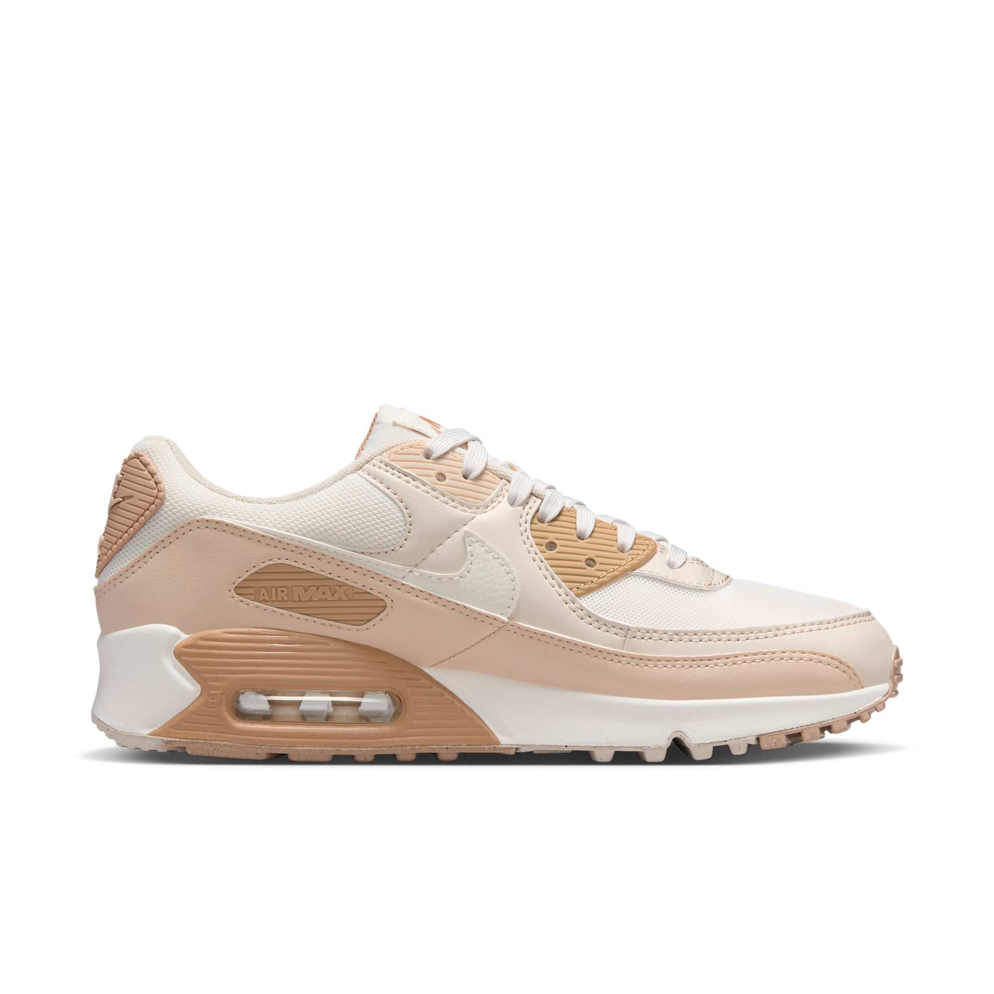 [DH8010-004] Womens NIKE AIR MAX 90 'PHANTOM LIGHT OREWOOD BROWN'
