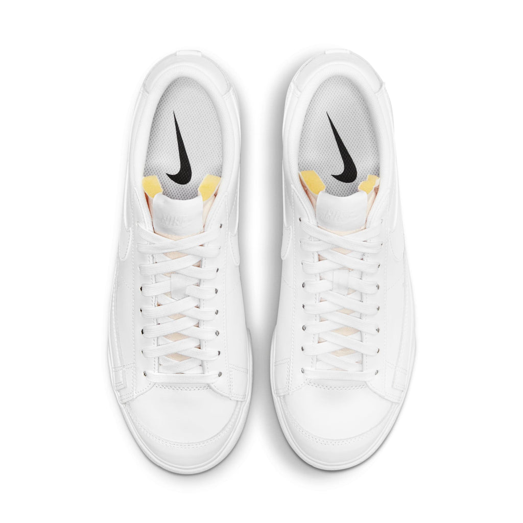 [DJ0292-100] Womens Nike BLAZER LOW PLATFORM 'TRIPLE WHITE'