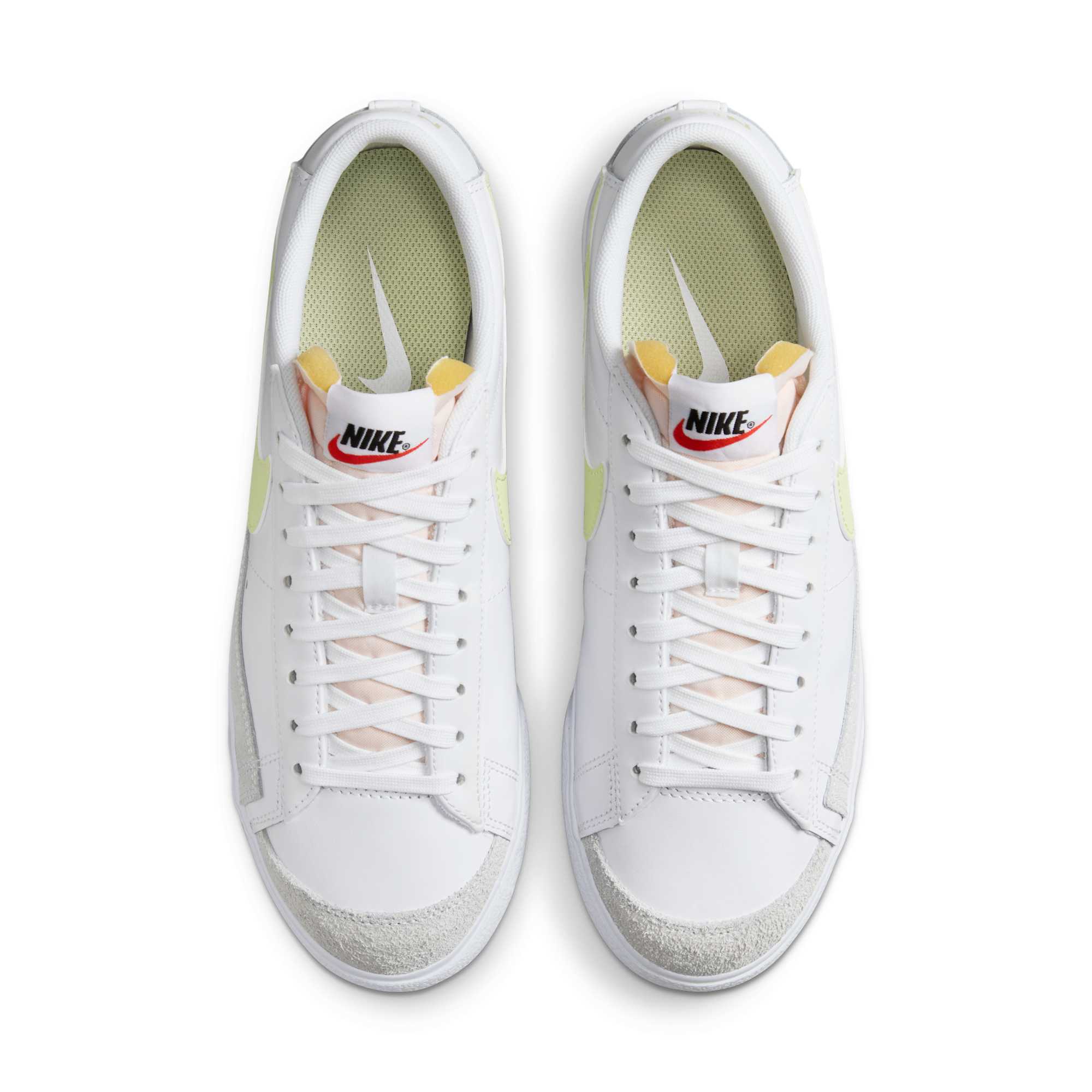 [DJ0292-115] Womens Nike BLAZER LOW PLATFORM 'WHITE LIFE LIME'
