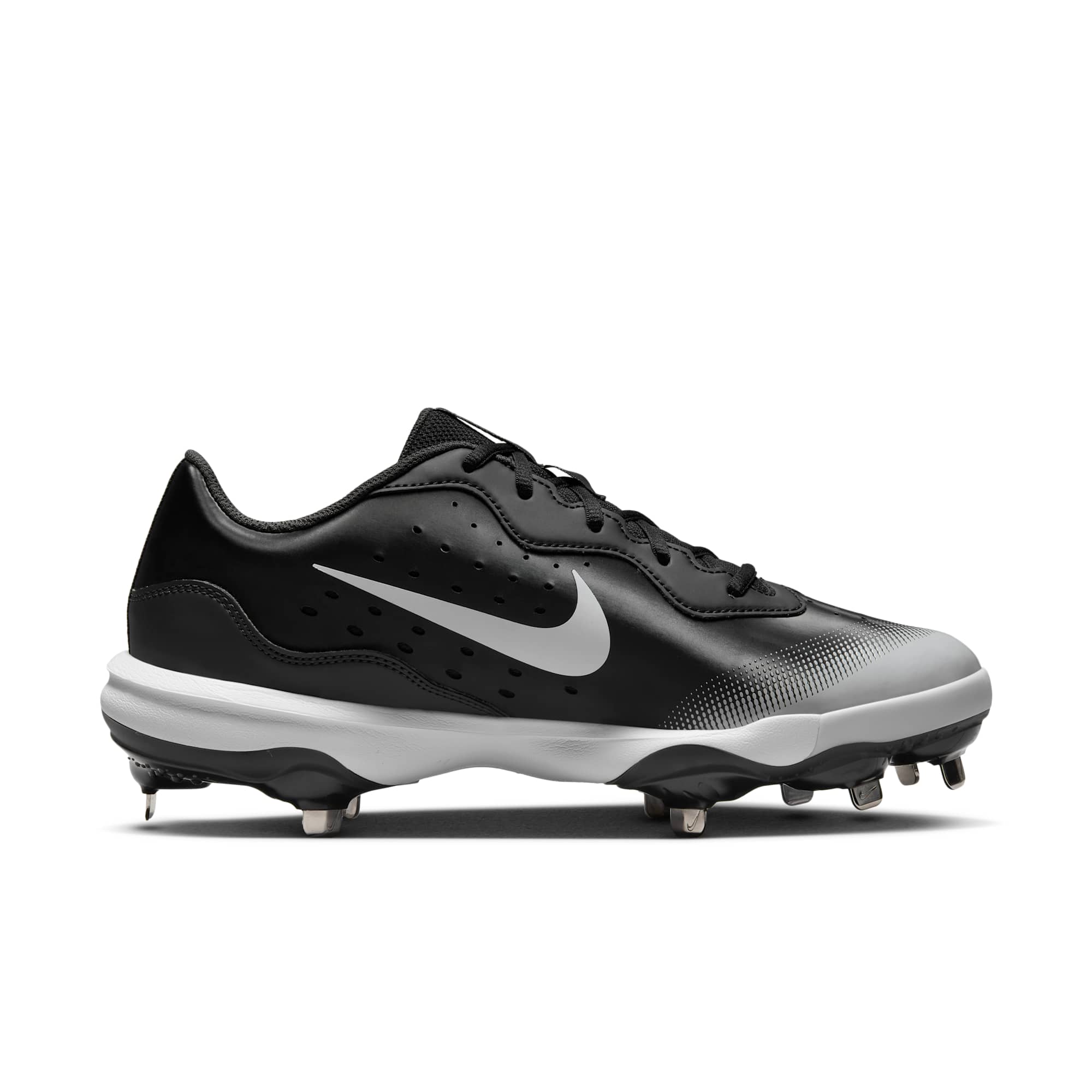 [DJ6516-010] MENS NIKE ALPHA HUARACHE VARSITY 4 LOW 'BLACK DARK SMOKE GREY'