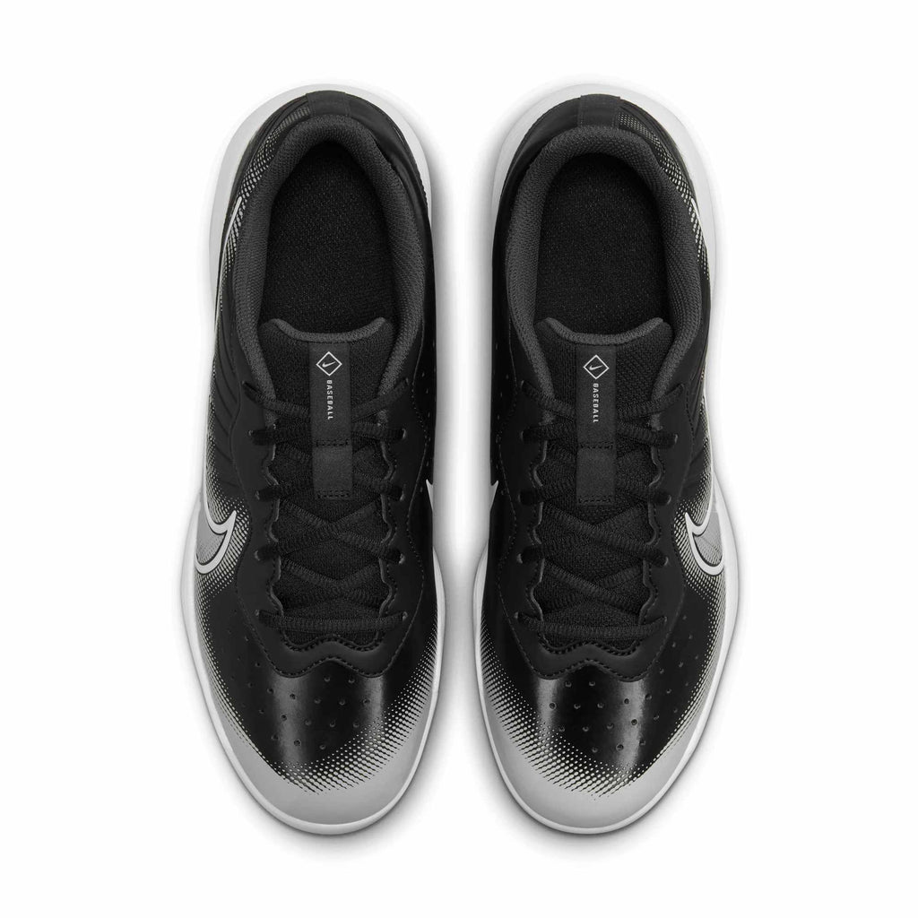 [DJ6516-010] MENS NIKE ALPHA HUARACHE VARSITY 4 LOW 'BLACK DARK SMOKE GREY'