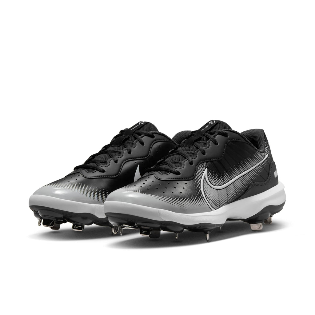 [DJ6516-010] MENS NIKE ALPHA HUARACHE VARSITY 4 LOW 'BLACK DARK SMOKE GREY'