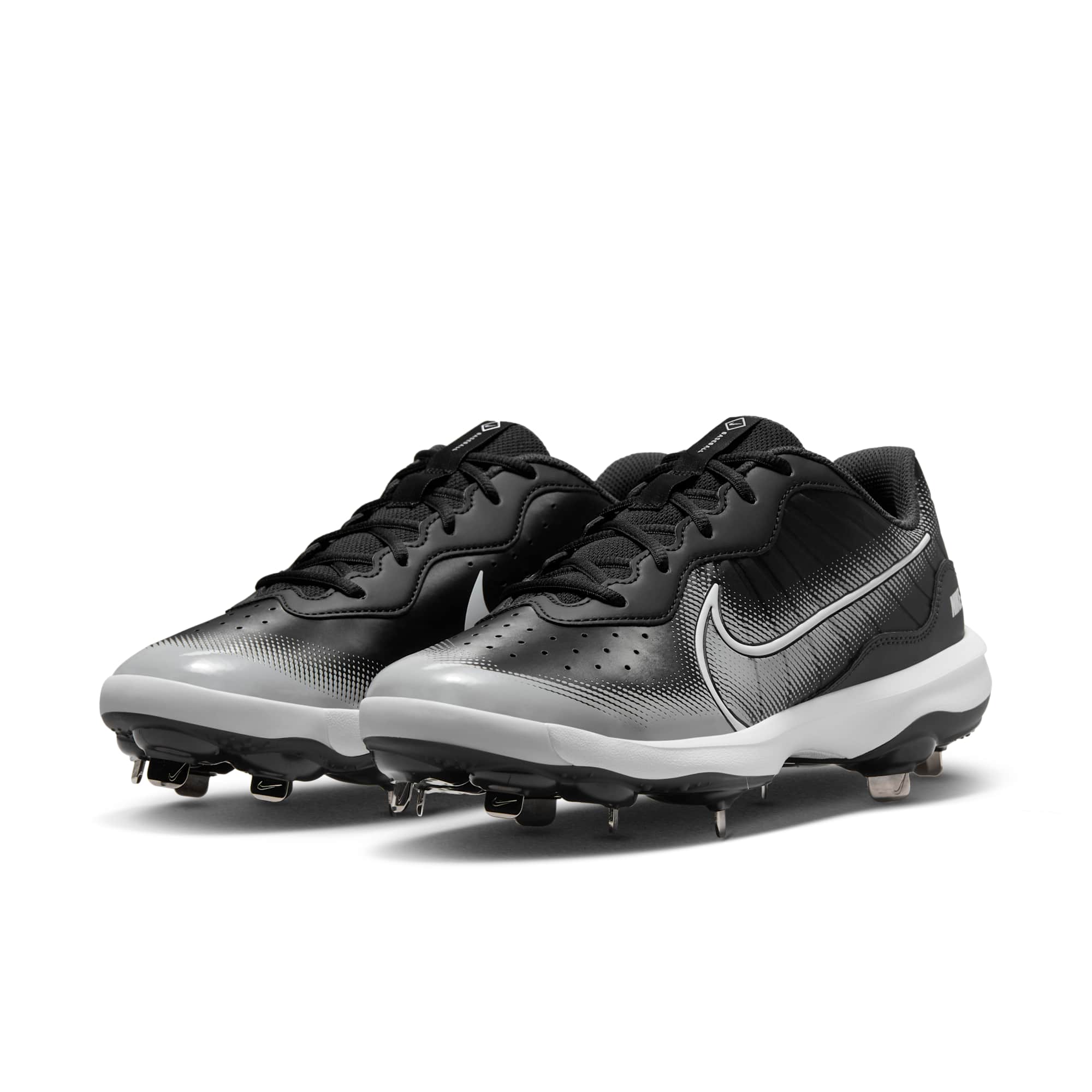 [DJ6516-010] MENS NIKE ALPHA HUARACHE VARSITY 4 LOW 'BLACK DARK SMOKE GREY'