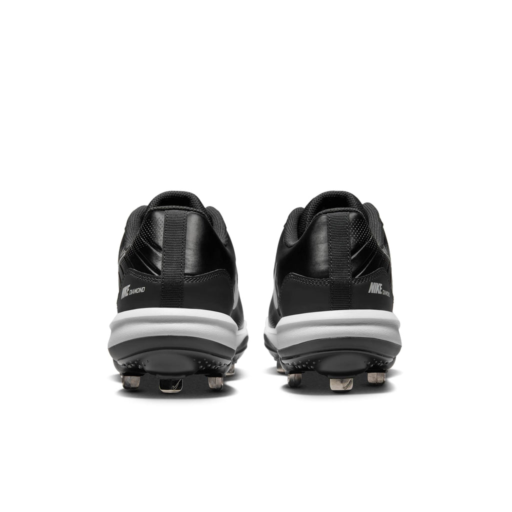 [DJ6516-010] MENS NIKE ALPHA HUARACHE VARSITY 4 LOW 'BLACK DARK SMOKE GREY'