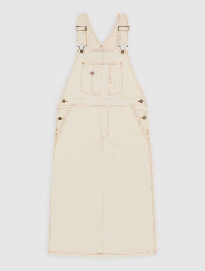 [A4Z6TF90] WOMENS DICKIES LONG OVERALL DENIM DUNGAREE DRESS